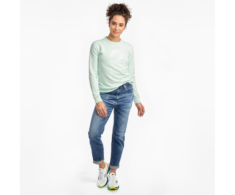 Saucony Rested Crewneck Skjorta Dam Blå | Sverige 597TCE